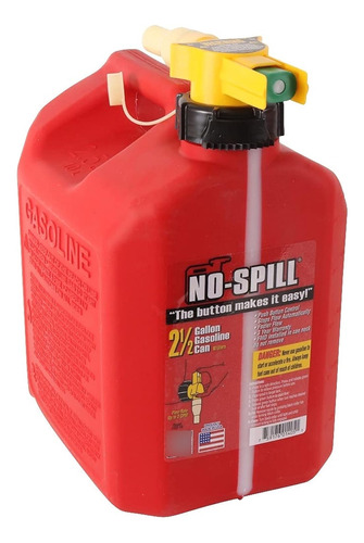 No-spill Latón De Combustible De 2 1/2 Galones Para Evitar