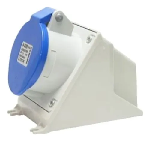Tomada Sobrepor 3p+t 32a 220v 9h Azul - N-4209 Steck