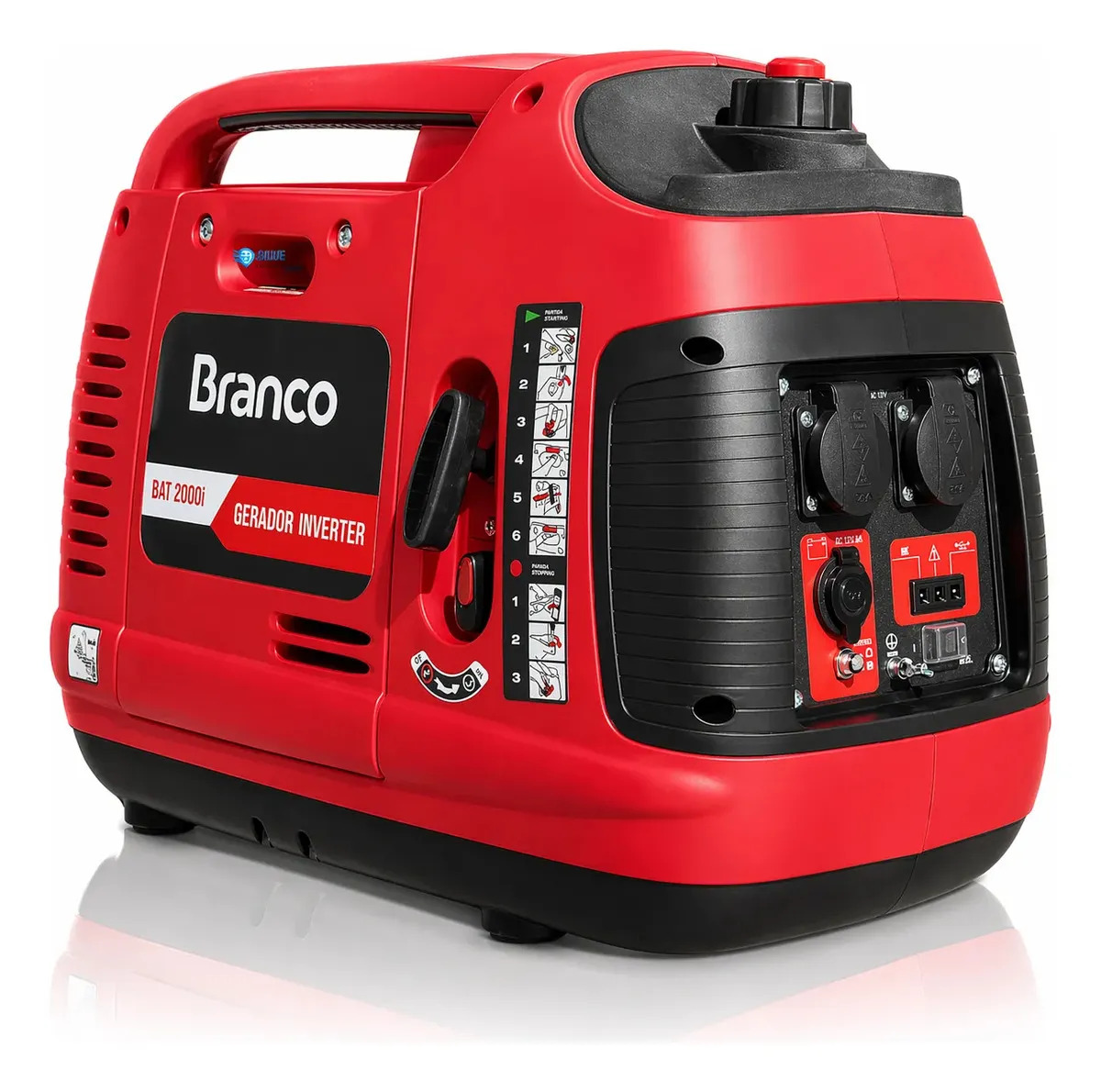 Gerador Inverter Branco B4T-2000i 2,0 kVA Silencioso