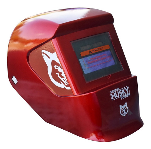 Careta Para Soldar Swedish Husky Power Roja - Hkc25 Color Rojo
