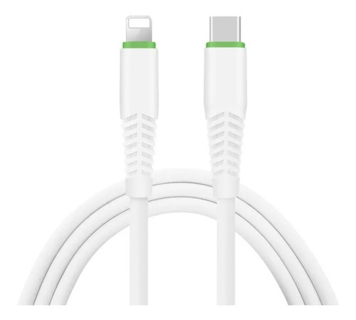 Imagen 1 de 1 de Cable Carga Rápida Tipo C A Lightning Para iPhone iPad 1.2m