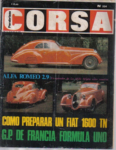Revista / Parabrisas Corsa / Nº 324 / Año 1972 / A18