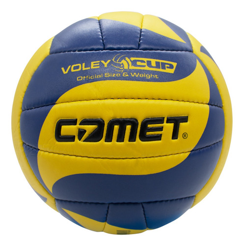 Pelota Balón De Voley Comet Cuero Cosido Cup Talla 5