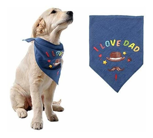 Scirokko Dog Bandana Amo A Mi Papa Suave Y Comodo Triangu