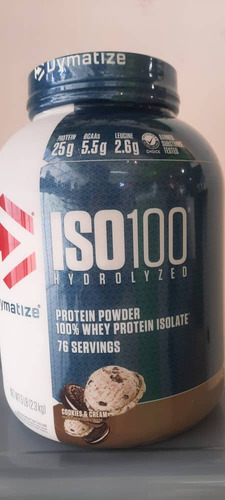 Suplemento Alimenticio Iso 100 Hydrolized Dimatyze 3 Libras 