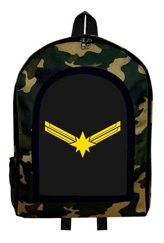 Mochila Camuflada Capitana Marvel Nueva Colección Modelo 38