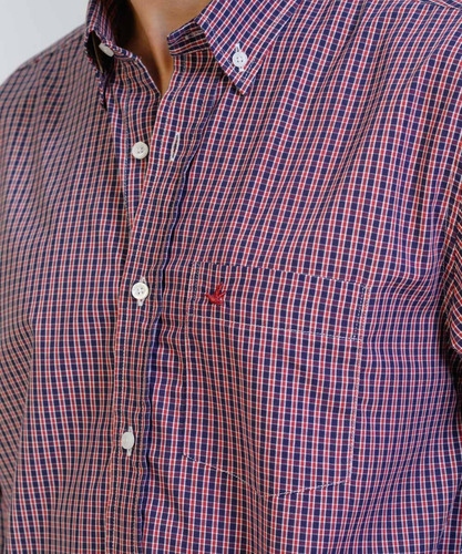 Camisa Cuadros Hombre Brooksfield Regular Fit Bolsillo 3581b