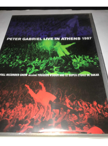 Peter Gabriel Live In Athens 1987 Dvd Doble Nuevo Cerrado