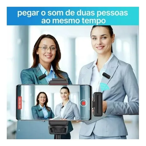 . Ulanzi J12 Micrófono Lavalier Inalámbrico Smartphone Usb