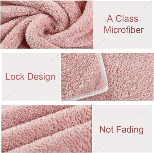 3 Toallas De Microfibra Para El Cabello, Extrame Suaves Y Ul