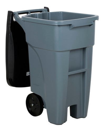 Contenedor Brute Step On Rubbermaid Desplegable De 32 Gal Color Gris