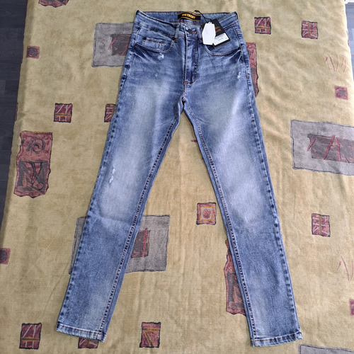 Pantalon Jean Detroit Industry Corte Chupin