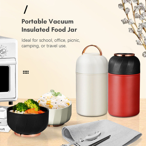 Tarro Aislante De Acero Inoxidable Para Comida Para Bebés, C