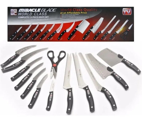 Set De Cuchillos Profesional Mibacle Blade 13 Piezas 