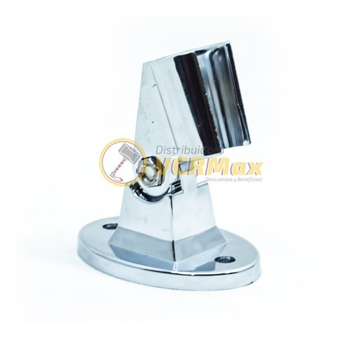Imagen 4 de 10 de Soporte Para Ducha Manual Orientable Abs Cromado Universal