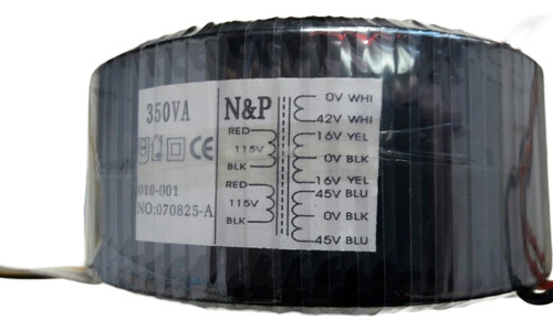 Transformador Para Stk A 100 45v X2 3a,16v X2 1,5 42v 0, 8a
