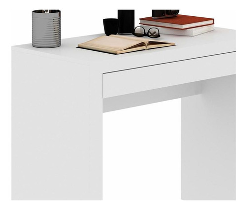 Mesa De Computador Me4107 C/ 1 Gaveta Branco - Tecno Mobili