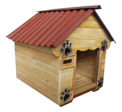 Casas En Madera Para Perros+nombre De Tu Mascota!!