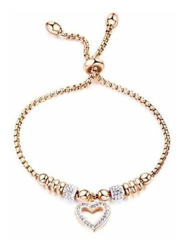 Imagen 1 de 2 de Pulsera Amor Resplandeciente Acero