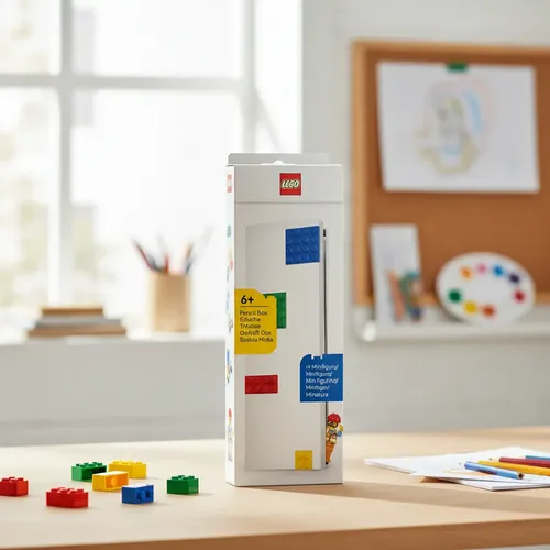 Estojo Escolar Lego Com Minifigura Inclusa Branco Lego