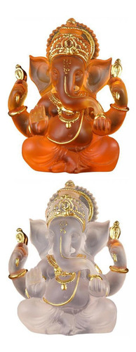 2 Peças Uma Estatueta Fengshui Ornamentos Estátuas