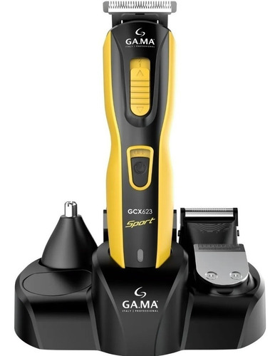 Imagen 7 de 8 de Cortadora de pelo GA.MA Italy GCX 623 Sport amarilla 110V/220V