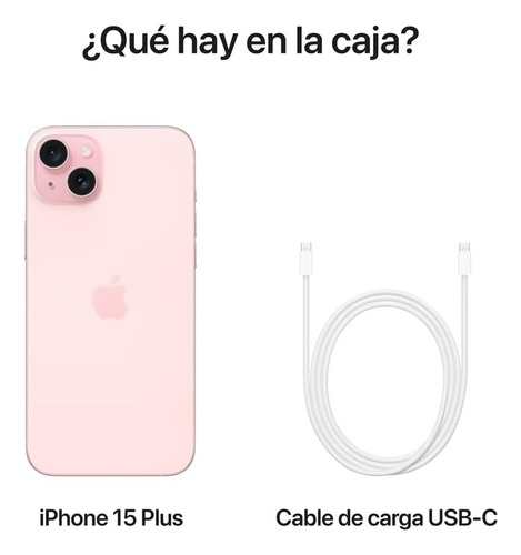 Apple iPhone 15 Plus (128 Gb) - Esim Rosa Con Caja Original (Reacondicionado)