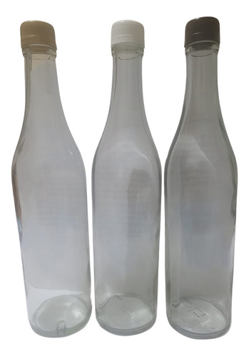 Botella Vidrio 600 Ml 12 Piezas Tapa Dorada 600 Ml