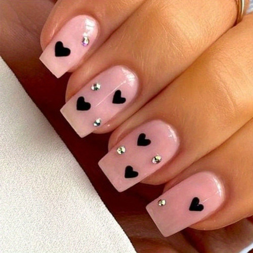 4 Sencillas Pegatinas De Amor For Uñas For El Diseño De
