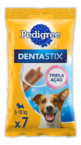 Pedigree Dentastix petisco cuidado oral para cães adultos raças pequenas 7 unidades