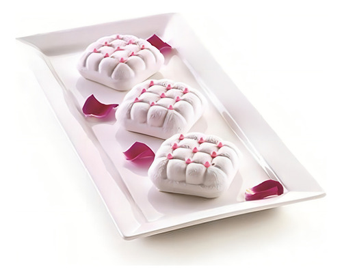 Molde Silicona Mini Eleganza Pastelería Silikomart® Color Blanco