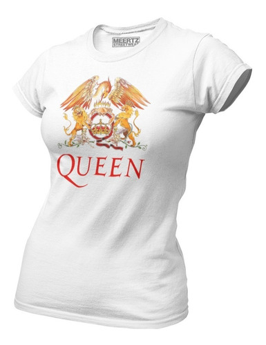 Playera Queen Hard Rock Glam Heavy Metal Algodón Peinado