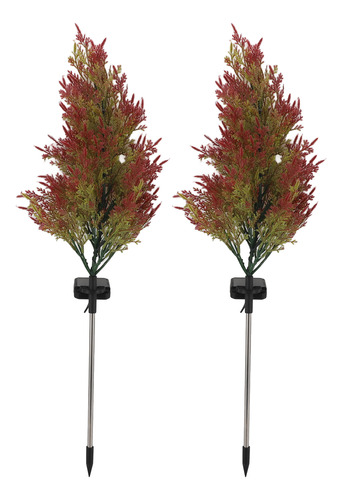 Luces Solares Para Árbol De Navidad, 2 Piezas, Rgb, Automáti