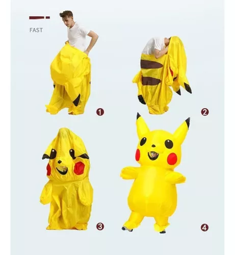 fantasia de pikachu inflável｜Pesquisa do TikTok
