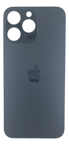 Tapa Trasera Cristal Para iPhone 14 Pro Max Color Negro Graf