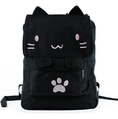 Mochila Escolar Bolsas Para Niños Kitty (negra)