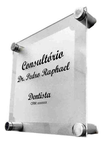 Placa De Endereço Residencial - 30x20 - 3 Opções De Cor A Mais Vendida Do Ml