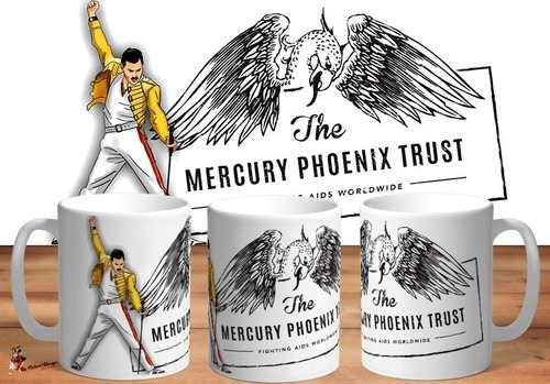 Taza Freddie Mercury The Phoenix Trust Collection 4k Art