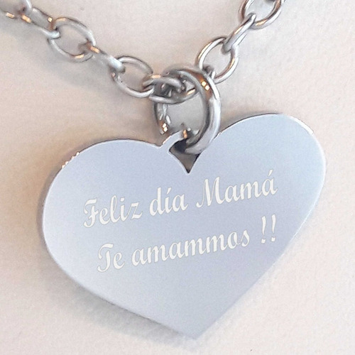 Dije Foto Medalla Acero Quirúrgico Corazón 15x20mm