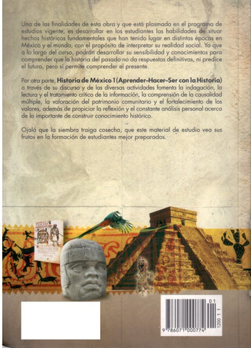 Historia De México 1 Aprender-hacer- Ser Con La Historia