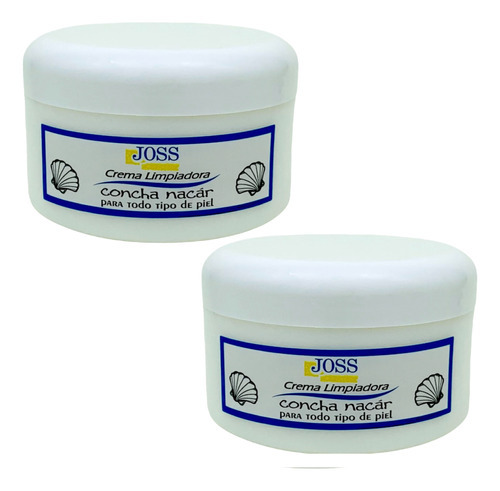Crema Limpiadora Concha Nacar Joss Fervier 500grs 2pzs Momento De Aplicación Día Noche Tipo De Piel Normal A Grasa