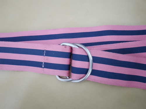 Cinto J.crew Talla S M Usado Rosa Con Púrpura Made In Usa 