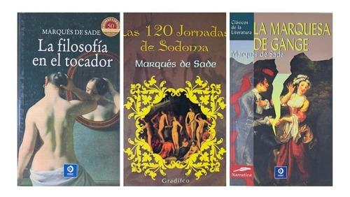 Lote X 3 Libros - Marques De Sade