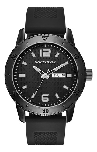 Skechers Mens Redondo Reloj De Cuarzo Con Fecha De Tres Mane