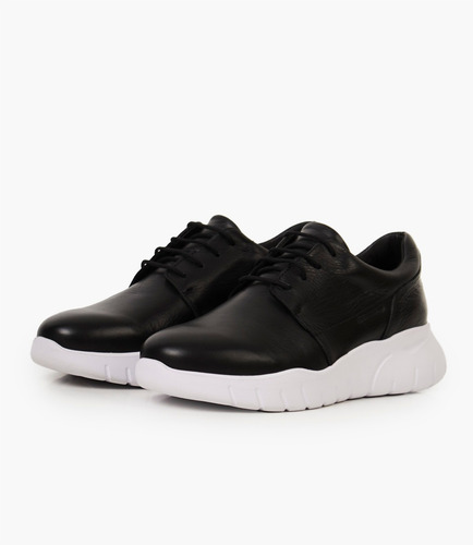 Imagen 2 de 4 de Zapatilla Boating Troms Estilo Deportivo Color Negro Hombre