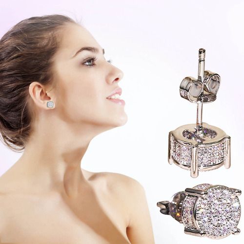 Pendientes De Diamante Sintético Para Mujer, Joyería, Regalo
