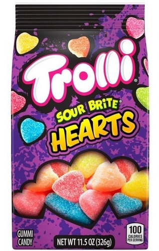 Trolli Edicion San Valentin Gomitas Acidas 326g Americanos Tipo Hearts