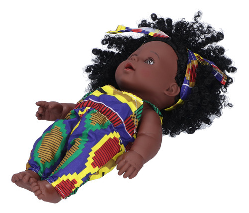 Bonecas De 30 Cm, Bebê Africano, Menina, Pele Preta, Cabelo