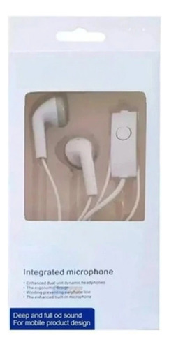 Kit 2x1 Auriculares Blancos Para Samsung Jack 3.5 Libres Blanco