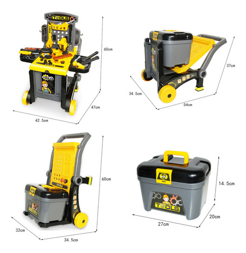 Set Herramientas Maletín Kit Reparación Construcción Juguete